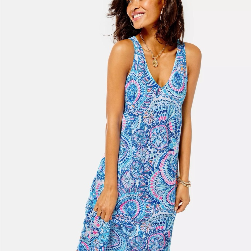 Lilly Pulitzer florin dress in blue grotto size small